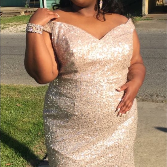 Macy's Dresses Rose Gold Formal Dress Poshmark